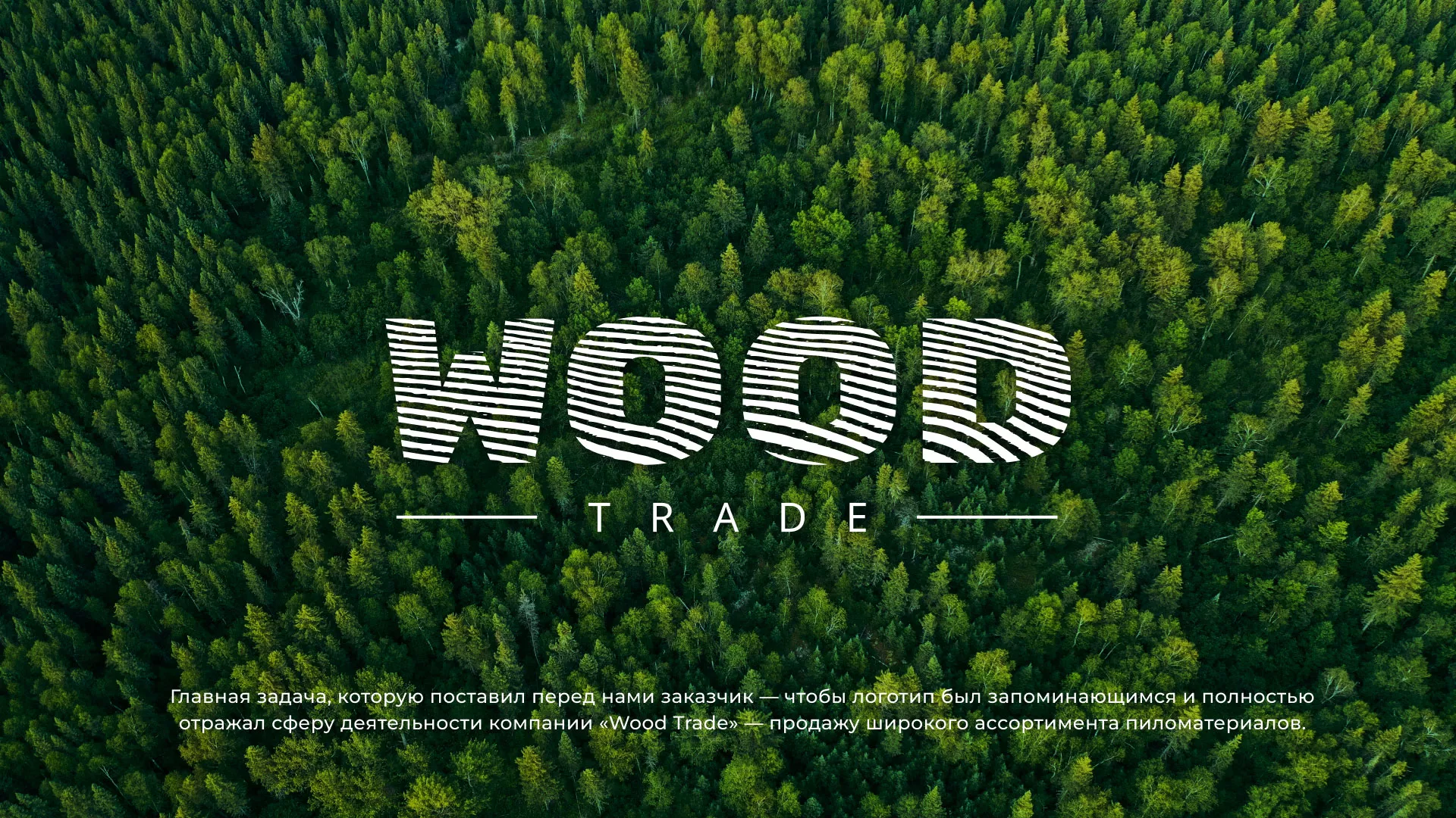 Разработка логотипа для компании «Wood Trade» в Белозерске