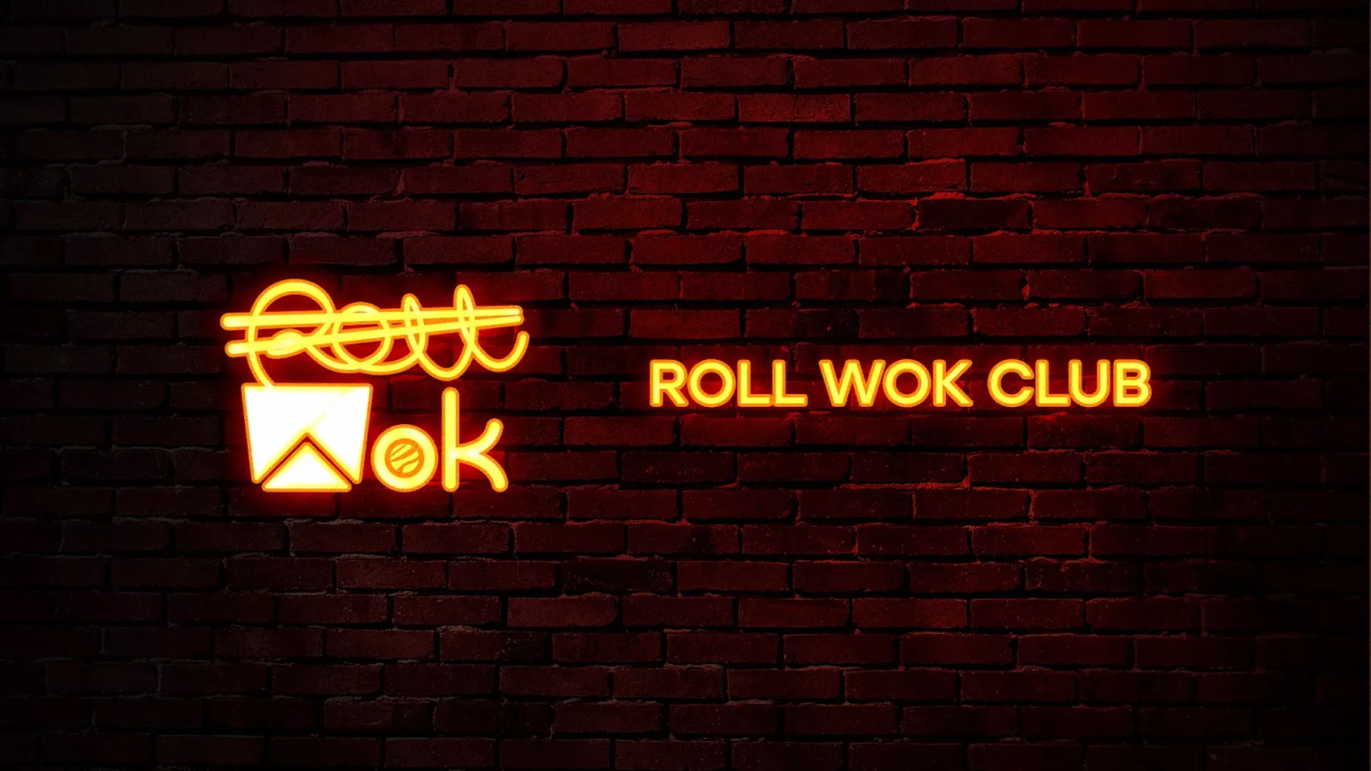 Разработка интерьерной вывески суши-бара «Roll Wok Club» в Белозерске