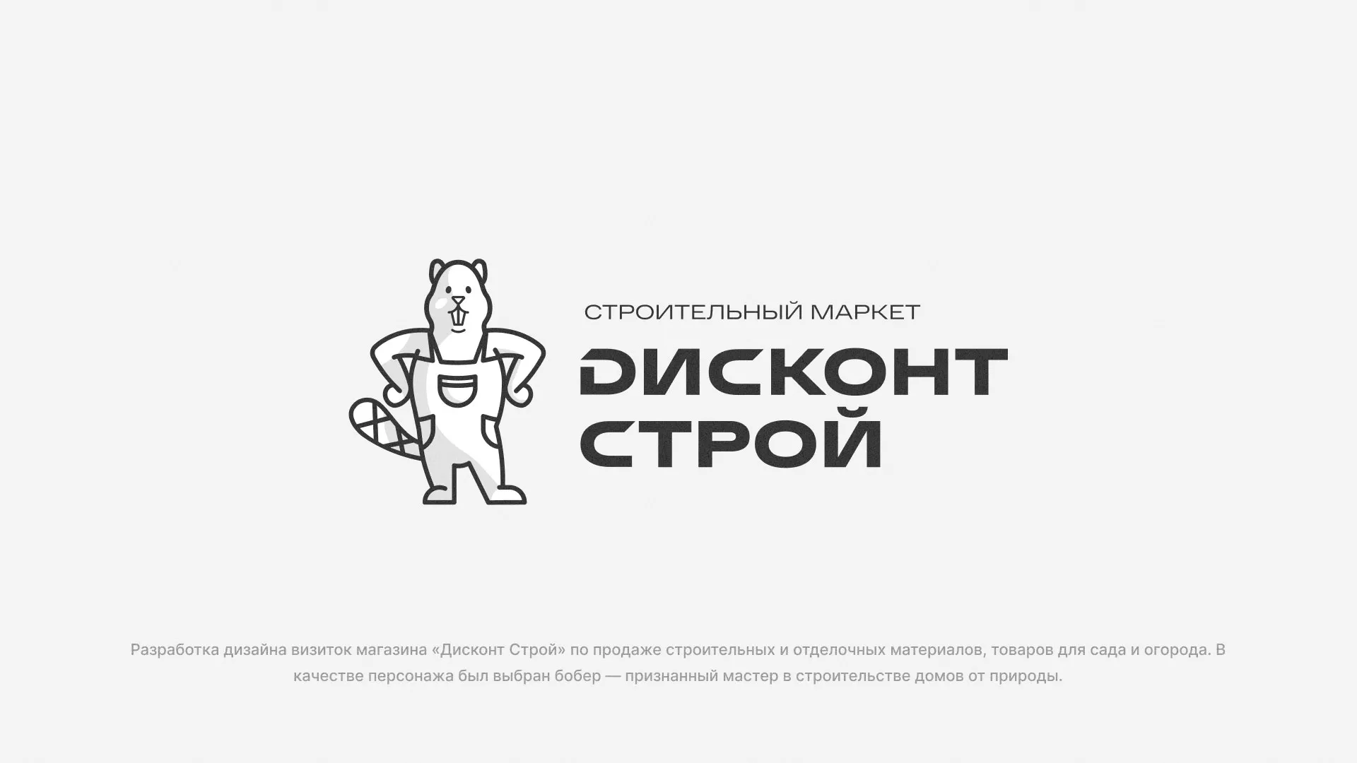 Разработка дизайна визиток магазина «Дисконт Строй» в Белозерске